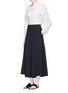 Figure View - Click To Enlarge - BASSIKE - Stretch twill culottes