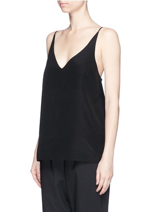 Front View - Click To Enlarge - BASSIKE - Silk V-neck camisole
