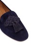 Detail View - Click To Enlarge - AQUAZZURA - 'Legend' rope tassel suede moccasins