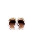 Back View - Click To Enlarge - AQUAZZURA - 'Powder Puff' pompom velvet slippers
