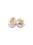 Front View - Click To Enlarge - AQUAZZURA - 'Powder Puff' pompom velvet slippers