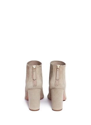 Back View - Click To Enlarge - AQUAZZURA - 'Downtown 85' suede ankle boots