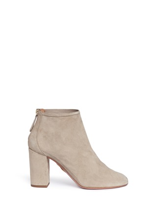 Main View - Click To Enlarge - AQUAZZURA - 'Downtown 85' suede ankle boots