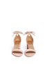Front View - Click To Enlarge - AQUAZZURA - 'City 50' ankle tie suede sandals