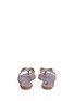 Back View - Click To Enlarge - RENÉ CAOVILLA - Strass pavé velvet bow sandals