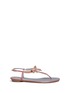 Main View - Click To Enlarge - RENÉ CAOVILLA - Strass pavé velvet bow sandals
