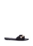Main View - Click To Enlarge - RENÉ CAOVILLA - Strass faux pearl embellished suede slide sandals