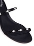 Detail View - Click To Enlarge - RENÉ CAOVILLA - 'Snake' embellished coil anklet kid leather sandals