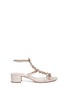 Main View - Click To Enlarge - RENÉ CAOVILLA - Strass embellished snakeskin leather sandals