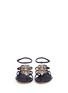 Front View - Click To Enlarge - RENÉ CAOVILLA - Strass embellished suede sandals