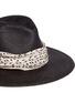 Detail View - Click To Enlarge - JANESSA LEONÉ - 'Josephine' bandana Panama straw fedora hat