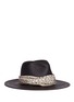 Main View - Click To Enlarge - JANESSA LEONÉ - 'Josephine' bandana Panama straw fedora hat