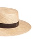 Detail View - Click To Enlarge - JANESSA LEONÉ - 'Jade' suede band straw boater hat