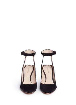 Front View - Click To Enlarge - NICHOLAS KIRKWOOD - 'Lola Pearl' suede pumps