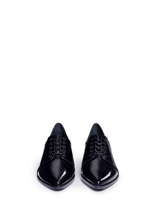 Front View - Click To Enlarge - STUART WEITZMAN - 'Cello' beaded spazzolato leather Derbies