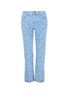 Main View - Click To Enlarge - CURRENT/ELLIOTT - 'The Original Straight' floral print cropped jeans