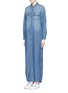 Front View - Click To Enlarge - CURRENT/ELLIOTT - 'The Perfect' chambray maxi dress