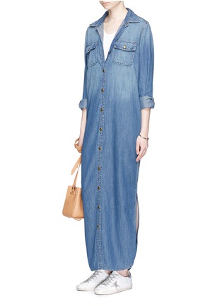 Figure View - Click To Enlarge - CURRENT/ELLIOTT - 'The Perfect' chambray maxi dress