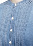 Detail View - Click To Enlarge - CURRENT/ELLIOTT - 'The Pintuck' pleated bib stripe shirt