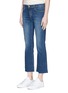 Front View - Click To Enlarge - CURRENT/ELLIOTT - 'The Kick' cropped flared jeans