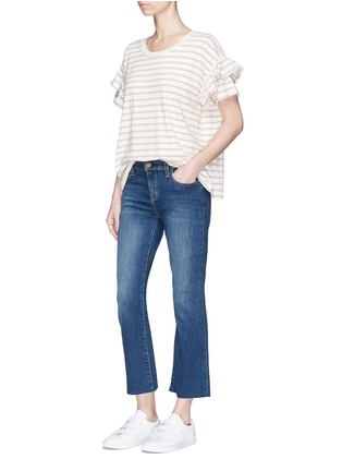 Figure View - Click To Enlarge - CURRENT/ELLIOTT - 'The Kick' cropped flared jeans