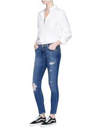 Figure View - Click To Enlarge - CURRENT/ELLIOTT - 'The Easy Stiletto' cropped skinny jeans