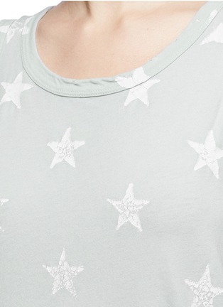 Detail View - Click To Enlarge - CURRENT/ELLIOTT - 'The Muscle Tee' cracked star print tank top