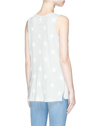 Back View - Click To Enlarge - CURRENT/ELLIOTT - 'The Muscle Tee' cracked star print tank top