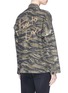 Back View - Click To Enlarge - CURRENT/ELLIOTT - 'The Fatigue' slogan embroidered camouflage print jacket