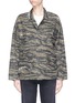 Main View - Click To Enlarge - CURRENT/ELLIOTT - 'The Fatigue' slogan embroidered camouflage print jacket