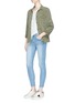 Figure View - Click To Enlarge - CURRENT/ELLIOTT - 'The Highwaist Stiletto' cropped skinny jeans