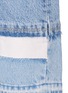  - CURRENT/ELLIOTT - 'The DIY Original Straight' repair patch cropped jeans