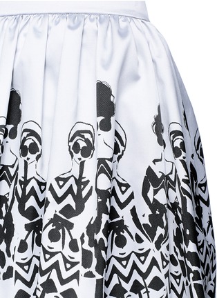 Detail View - Click To Enlarge - ALICE & OLIVIA - 'Fanny' Stacey print gathered skirt
