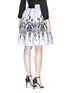 Back View - Click To Enlarge - ALICE & OLIVIA - 'Fanny' Stacey print gathered skirt