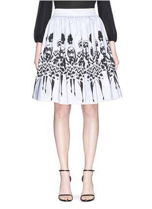 Main View - Click To Enlarge - ALICE & OLIVIA - 'Fanny' Stacey print gathered skirt