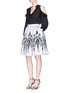Figure View - Click To Enlarge - ALICE & OLIVIA - 'Fanny' Stacey print gathered skirt