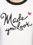 Detail View - Click To Enlarge - ALICE & OLIVIA - 'Rylyn' slogan embroidered ringer T-shirt