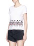 Front View - Click To Enlarge - ALICE & OLIVIA - Beaded Stacey print T-shirt
