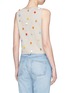 Back View - Click To Enlarge - ALICE & OLIVIA - 'Norma' pompom linen-cotton sleeveless sweater