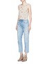 Figure View - Click To Enlarge - ALICE & OLIVIA - 'Norma' pompom linen-cotton sleeveless sweater