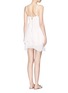 Back View - Click To Enlarge - ALICE & OLIVIA - 'Delilah' tiered silk crepe dress