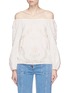 Main View - Click To Enlarge - ALICE & OLIVIA - 'Alta' cutwork embroidery off-shoulder peasant top