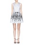 Main View - Click To Enlarge - ALICE & OLIVIA - 'Joyce' Stacey print part dress