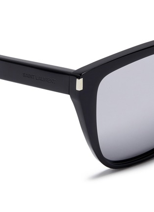 Detail View - Click To Enlarge - SAINT LAURENT - Oversized D-frame mirror sunglasses