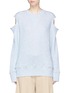 Main View - Click To Enlarge - BASSIKE - Cold shoulder French terry sweatshirt