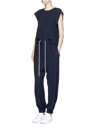 Figure View - Click To Enlarge - BASSIKE - Piqué track pants