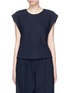 Main View - Click To Enlarge - BASSIKE - Cropped piqué sleeveless top