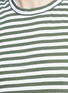 Detail View - Click To Enlarge - BASSIKE - Stripe asymmetric organic cotton tank top