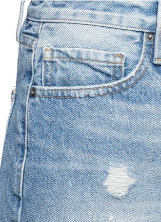 Detail View - Click To Enlarge - FRAME - 'Le Original' ripped denim shorts