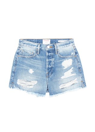 Main View - Click To Enlarge - FRAME - 'Le Original' ripped denim shorts
